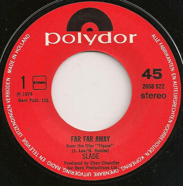 Slade : Far Far Away (7",Single,45 RPM)