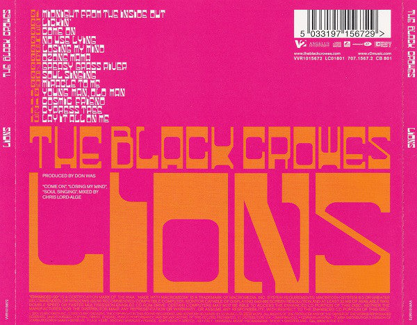 Black Crowes, The : Lions (Album,Enhanced)