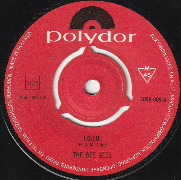 Bee Gees : I.O.I.O. (7",45 RPM,Single,Mono)