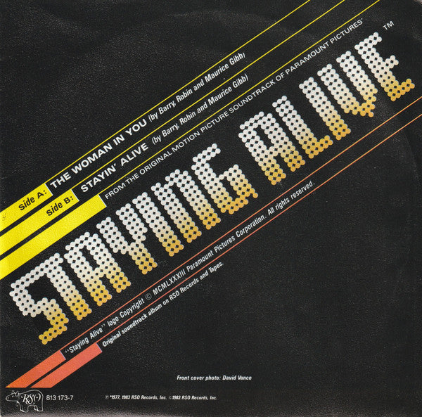 Bee Gees : The Woman In You  (7",45 RPM,Single,Stereo)