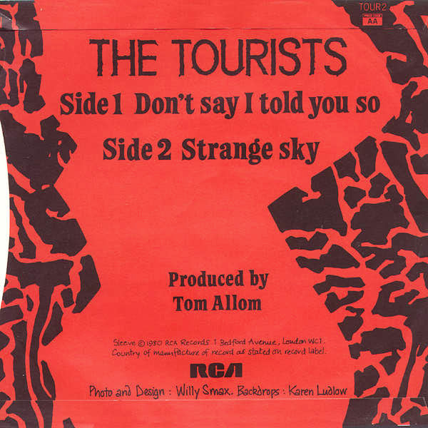 Tourists, The : Don't Say I Told You So (7",45 RPM,Single)