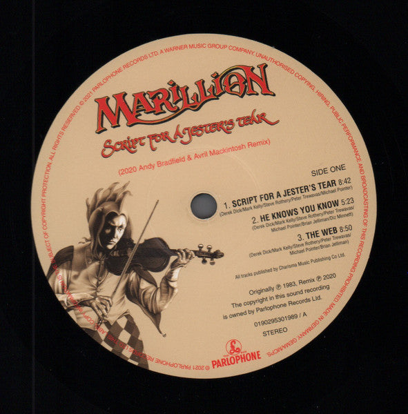 Marillion : Script For A Jester's Tear (2020 Remix) (LP,Album,Reissue,Remastered,Stereo)