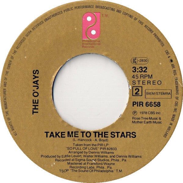 O'Jays, The : Brandy (7",45 RPM)