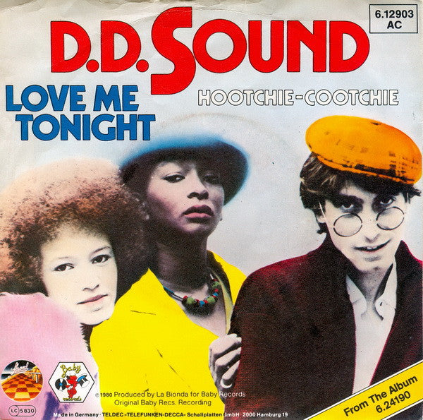 D.D. Sound : Love Me Tonight (7",Single,45 RPM)