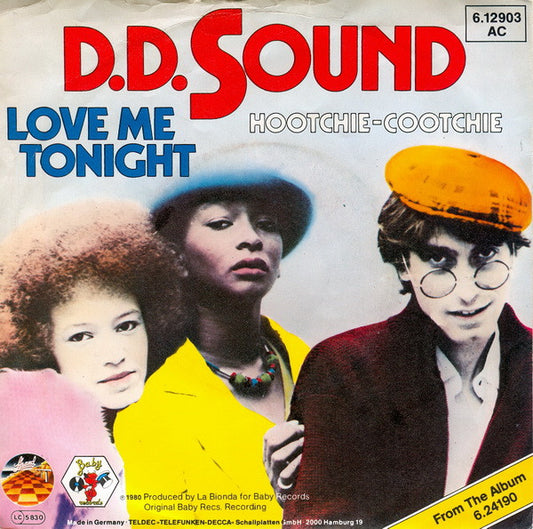 D.D. Sound : Love Me Tonight (7",Single,45 RPM)
