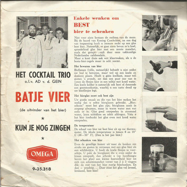 Cocktail Trio : Batje Vier (De Uitvinder Van Het Bier) (7",Single)