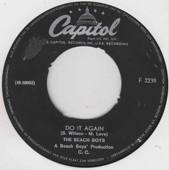 Beach Boys, The : Do It Again (7",45 RPM,Single)