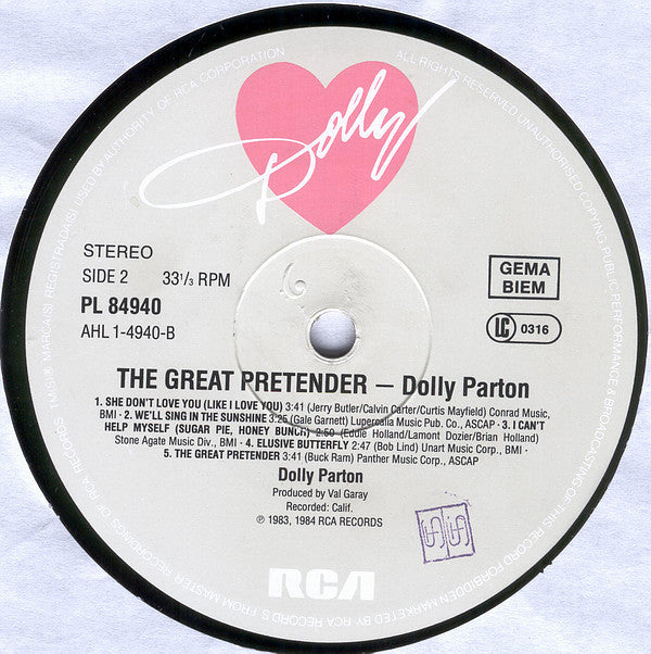 Dolly Parton : The Great Pretender (LP,Album)