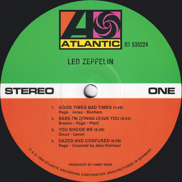 Led Zeppelin : Led Zeppelin (LP,Album,Reissue,Remastered,Stereo)