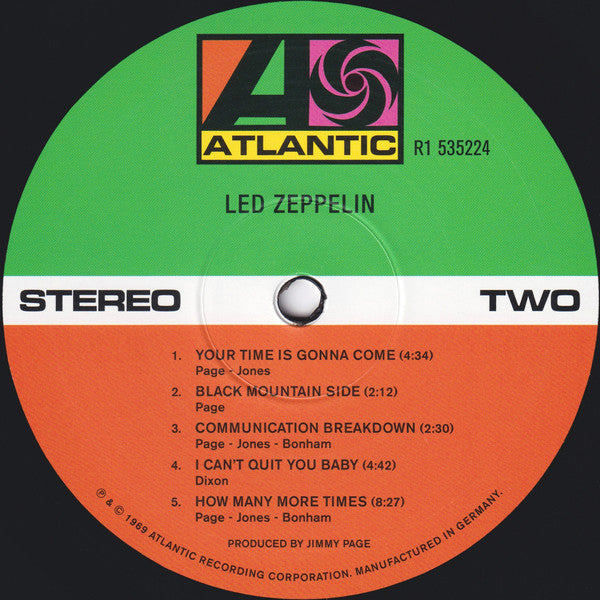 Led Zeppelin : Led Zeppelin (LP,Album,Reissue,Remastered,Stereo)