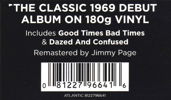 Led Zeppelin : Led Zeppelin (LP,Album,Reissue,Remastered,Stereo)