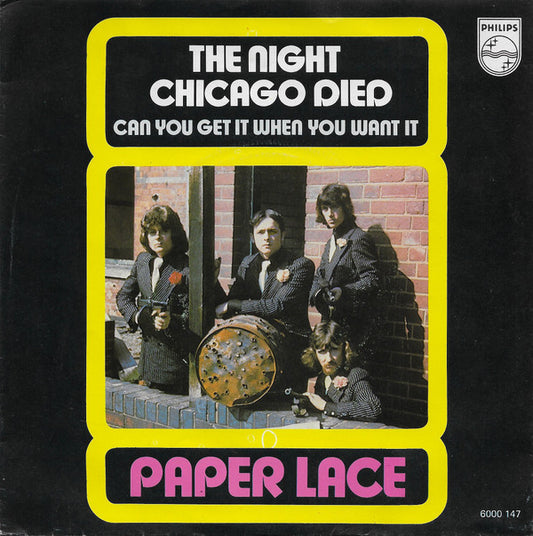 Paper Lace : The Night Chicago Died (7",45 RPM,Single)