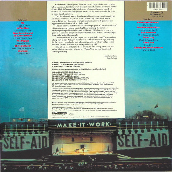 Various : Live For Ireland (LP,Album,Stereo)