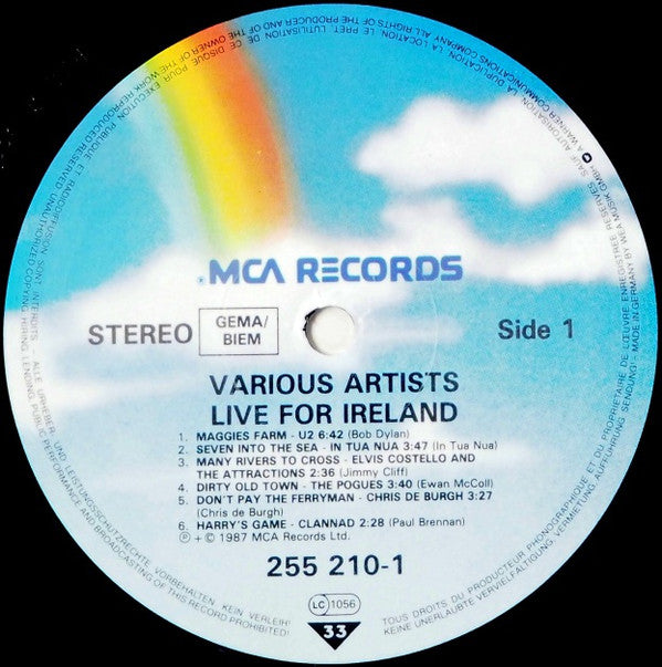 Various : Live For Ireland (LP,Album,Stereo)