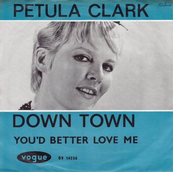 Petula Clark : Down Town (7",Single,45 RPM)