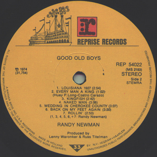 Randy Newman : Good Old Boys (LP,Album)