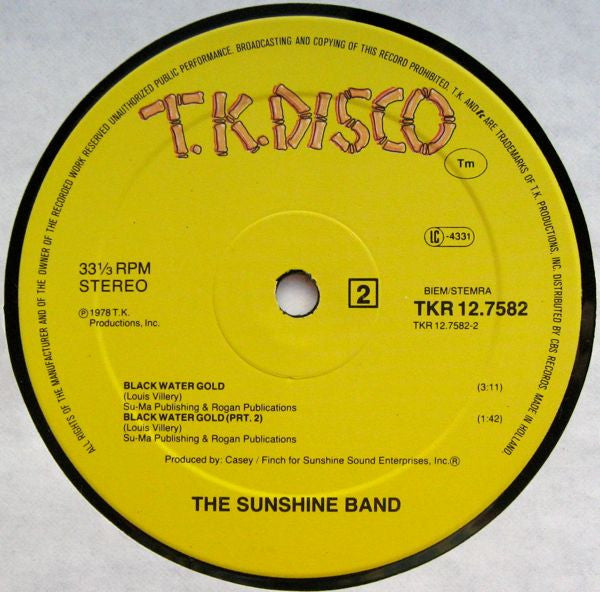 KC (4) / Sunshine Band, The : Make Me A Star / Black Water Gold (12",33 ⅓ RPM,Stereo)