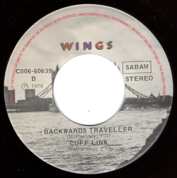 Wings (2) : With A Little Luck (7",45 RPM,Single,Stereo)