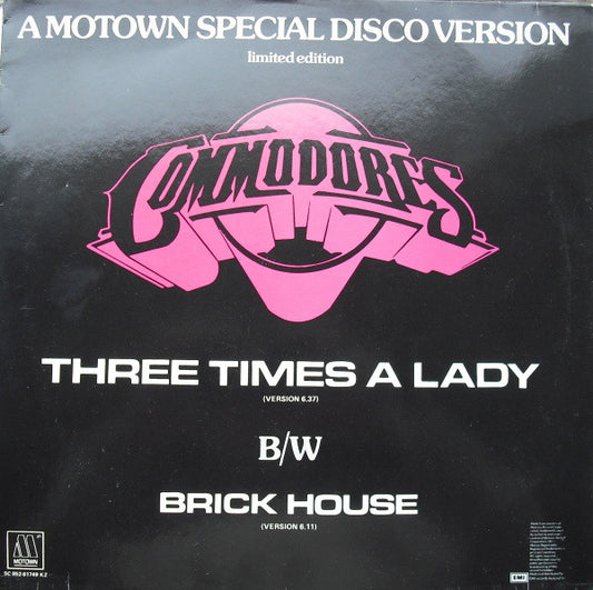 Commodores : Three Times A Lady / Brick House (12",45 RPM,Limited Edition,Stereo)