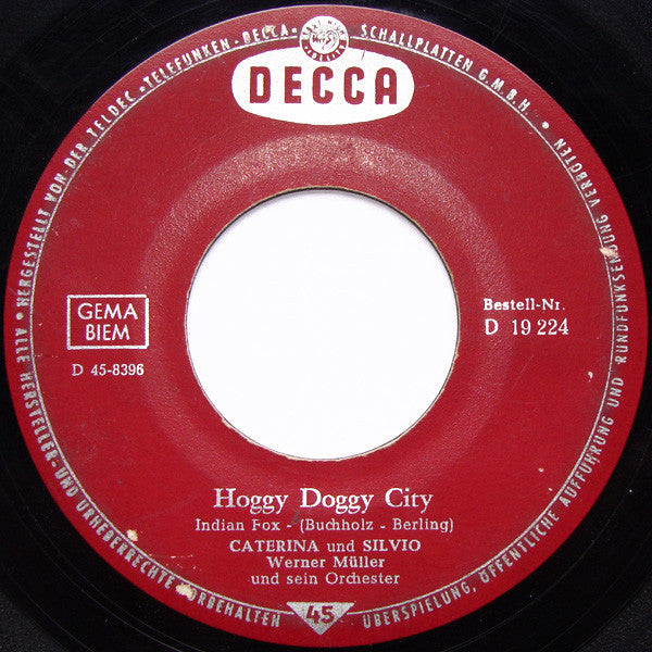 Caterina Und Silvio : Hoggy Doggy City / Hava, Nagilah Hava (7",45 RPM,Single)