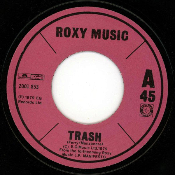 Roxy Music : Trash (7",45 RPM,Single)
