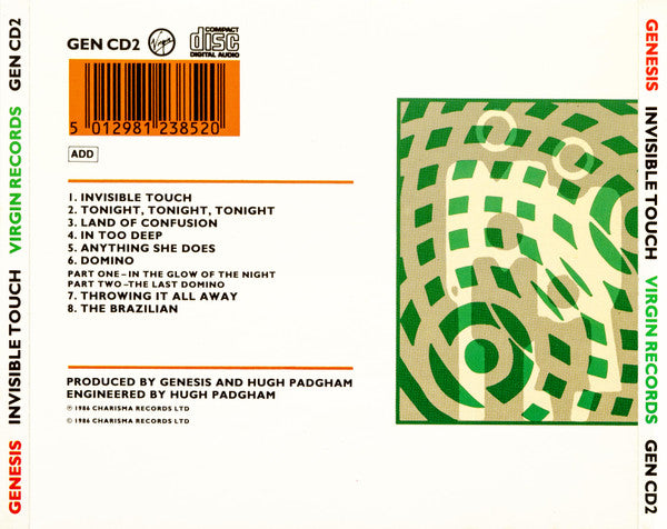 Genesis : Invisible Touch (Album)