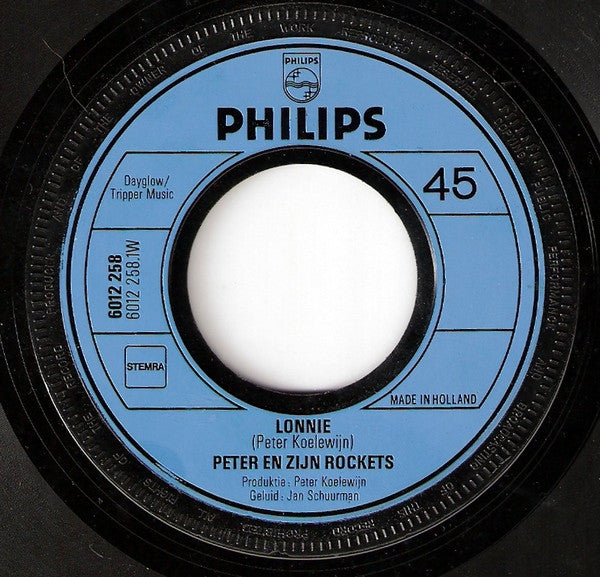 Peter Koelewijn & Zijn Rockets : Lonnie / Dieper (Dan Een Pijl Kan Gaan) (7",Single,45 RPM)
