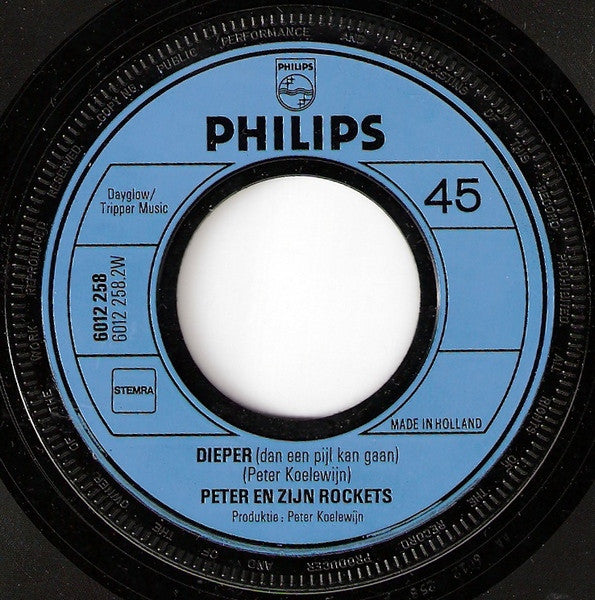 Peter Koelewijn & Zijn Rockets : Lonnie / Dieper (Dan Een Pijl Kan Gaan) (7",Single,45 RPM)