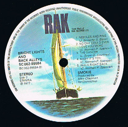 Smokie : Bright Lights And Back Alleys (LP,Album)