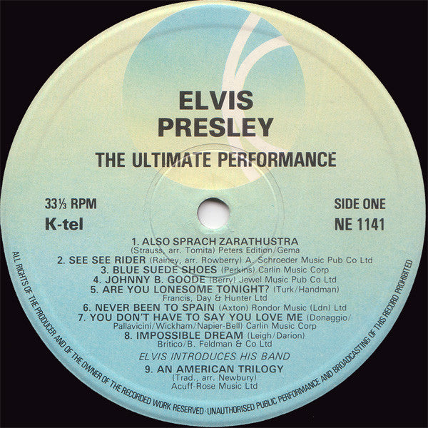 Elvis Presley : The Ultimate Performance (LP,Compilation)