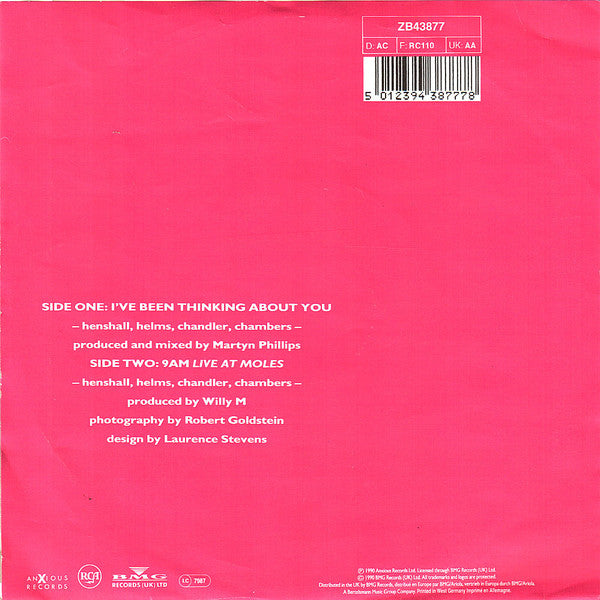 Londonbeat : I've Been Thinking About You (7",45 RPM,Single,Stereo)