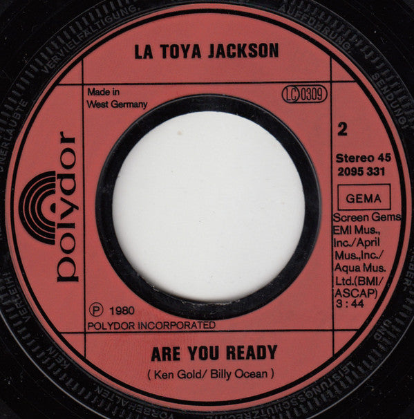 La Toya Jackson : If You Feel The Funk (7",45 RPM,Single,Stereo)
