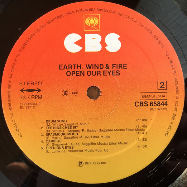Earth, Wind & Fire : Open Our Eyes (LP,Album,Reissue)
