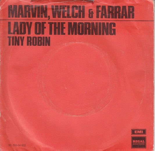Marvin, Welch & Farrar : Lady Of The Morning (7",Single,45 RPM)