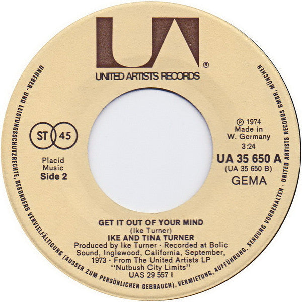Ike & Tina Turner : Sweet Rhode Island Red (7",45 RPM,Single)