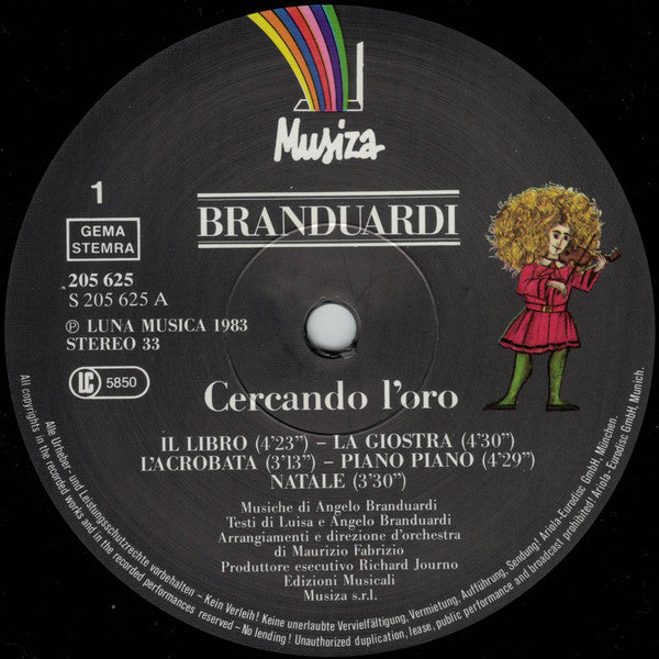 Angelo Branduardi : Cercando L'Oro (LP,Album,Stereo)