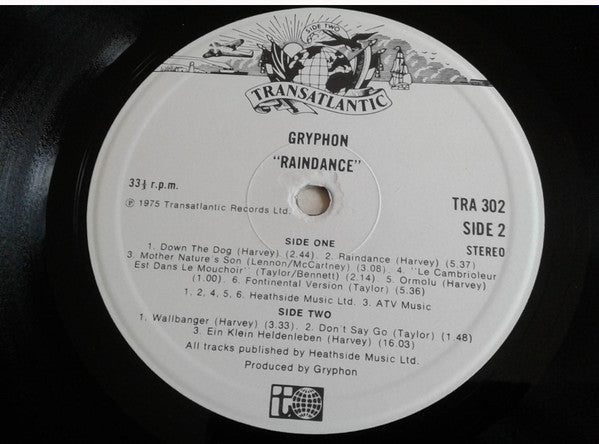 Gryphon : Raindance (LP,Album)