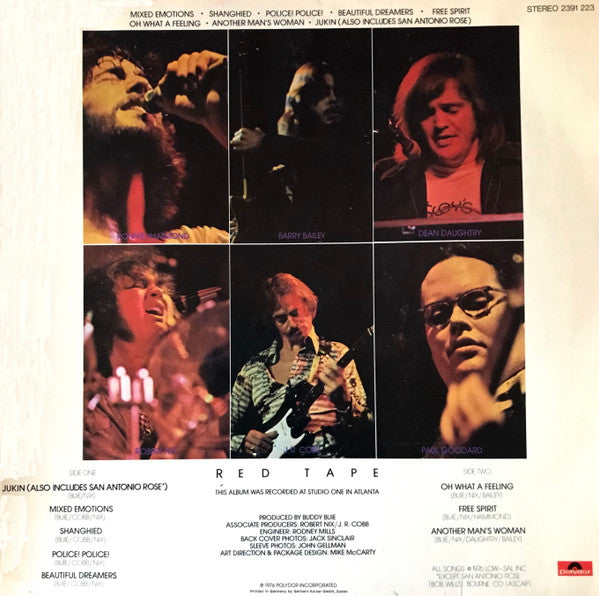 Atlanta Rhythm Section : Red Tape (LP,Album)