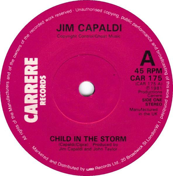 Jim Capaldi : Child In The Storm (7",45 RPM)