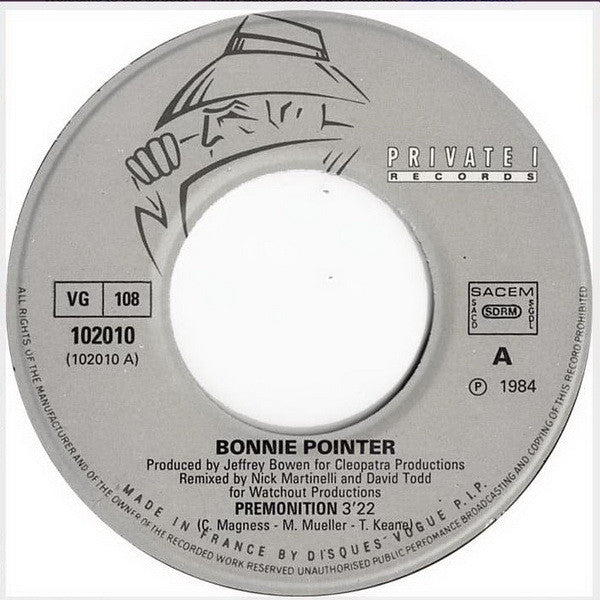 Bonnie Pointer : Premonition (7",45 RPM,Single)