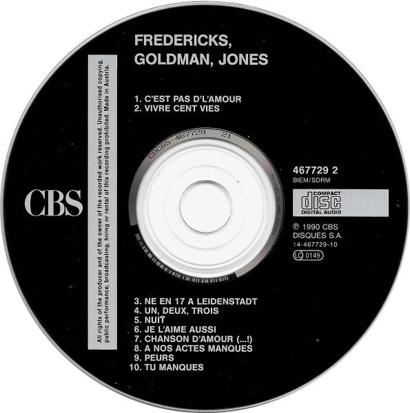 Fredericks Goldman Jones : Fredericks Goldman Jones (Album)