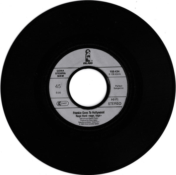 Frankie Goes To Hollywood : Rage Hard (7",45 RPM,Single)