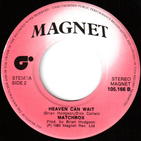 Matchbox (3) Featuring Kirsty MacColl : I Want Out (7",45 RPM,Single,Stereo)