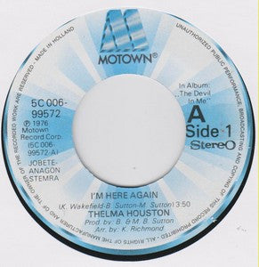 Thelma Houston : I'm Here Again (7",45 RPM)