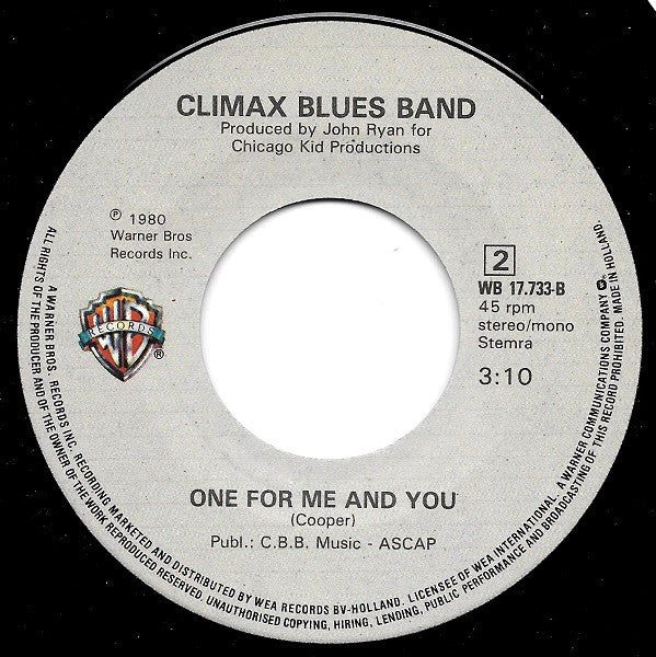 Climax Blues Band : Gotta Have More Love (7",45 RPM,Single)