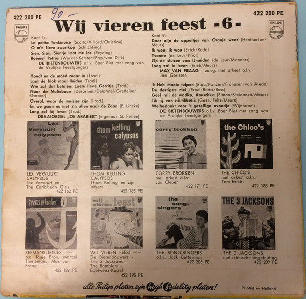 De Bietenbouwers : Wij vieren feest No. 6 (7",Mini-Album)