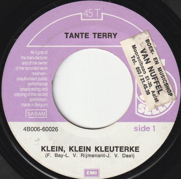 Tante Terry : Klein, Klein Kleuterke (7",45 RPM)