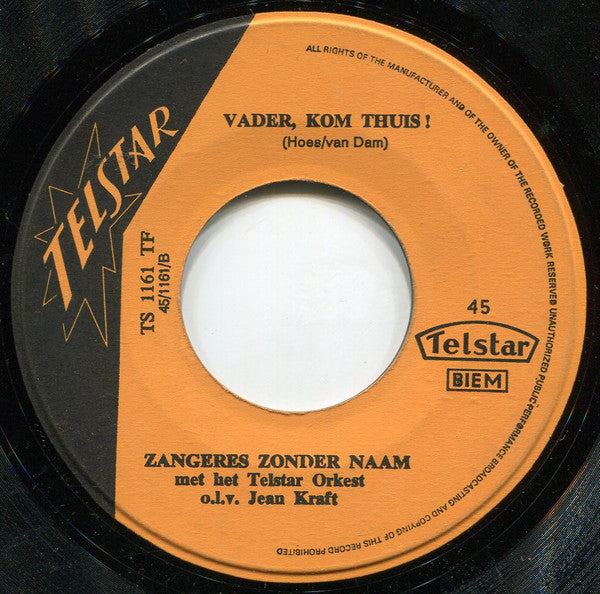 Zangeres Zonder Naam : Het Broekie Van Jantje (7",45 RPM,Single)