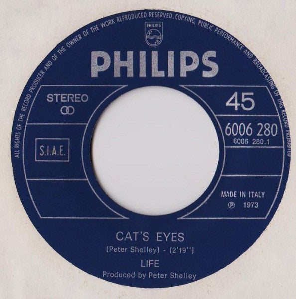 Life (13) : Cat's Eyes (7",45 RPM)