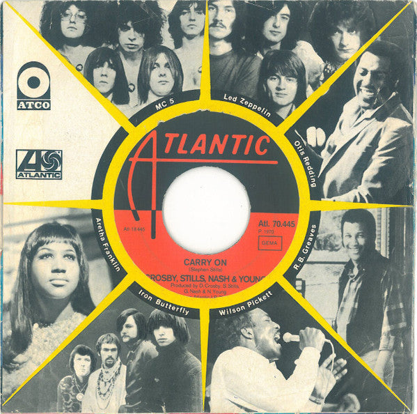 Crosby, Stills, Nash & Young : Teach Your Children / Carry On (7",45 RPM,Single)